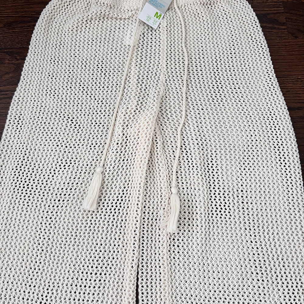 Knit wide leg coverup pants